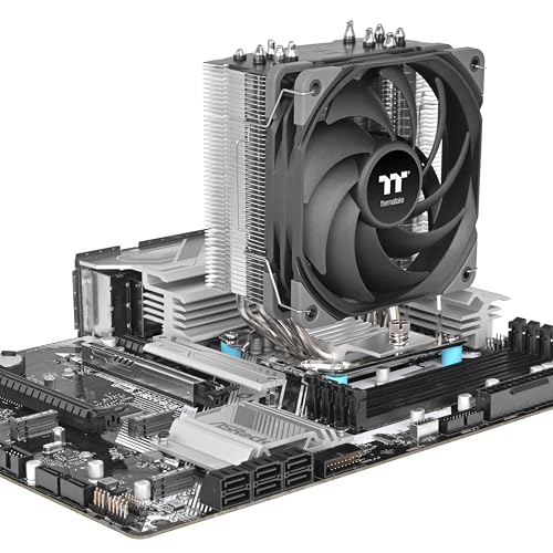 Image of Thermaltake UX500 CPU Cooler; 5xO6mm Copper Heatpipes; 120mm PWM Fan; 700~1800 RPM; Intel /AMD Compatible; Single Tower; 260W TDP; Black; CL-P150-AL12BL-A