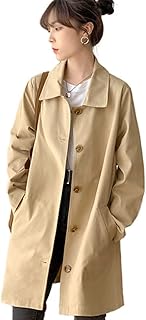 [TASOGARA] レディース トレンチコート スプリングコート ロングコート アウター ロング 薄手 裏地あり 着痩せ おしゃれ シンプル ゆったり 大きいサイズ 無地 通勤 春 秋