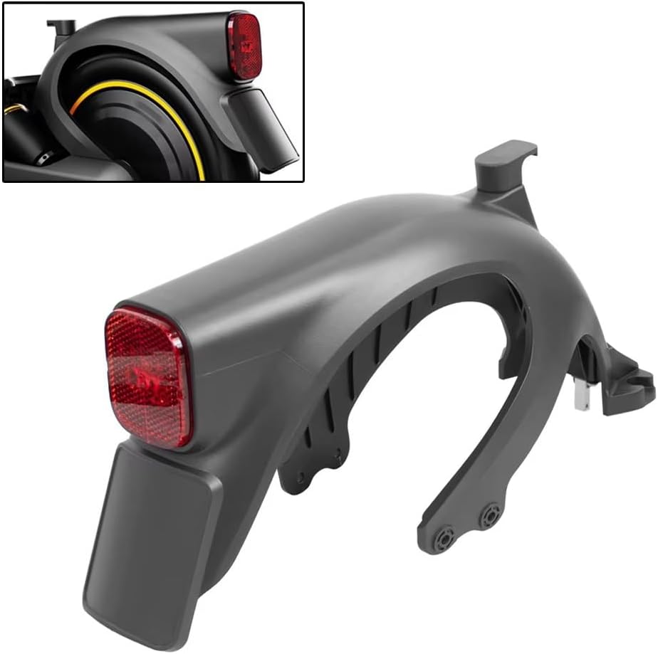 Electric Scooter Fender Rear Mudguard for Ninebot Max G2 Electric Scooter E5 Fender Accessory with Taillights Rear Mudguard Assembly