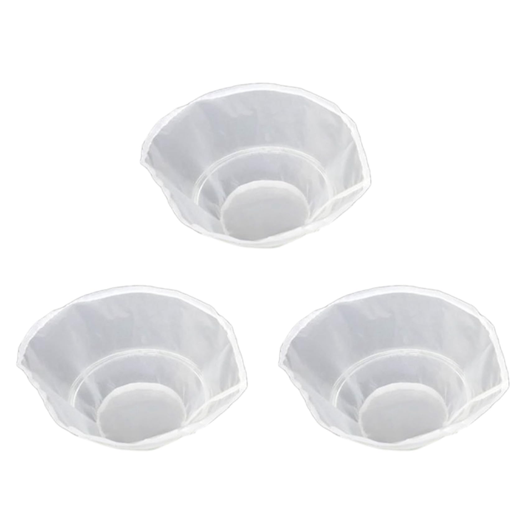 Vjsujehgy 3X 160 Mesh Reusable Fine Mesh Wine Strainer Juice Soy Milk Nut Milk Tea Nylon Filter Bag Bowl Shape Food Coffee Filter