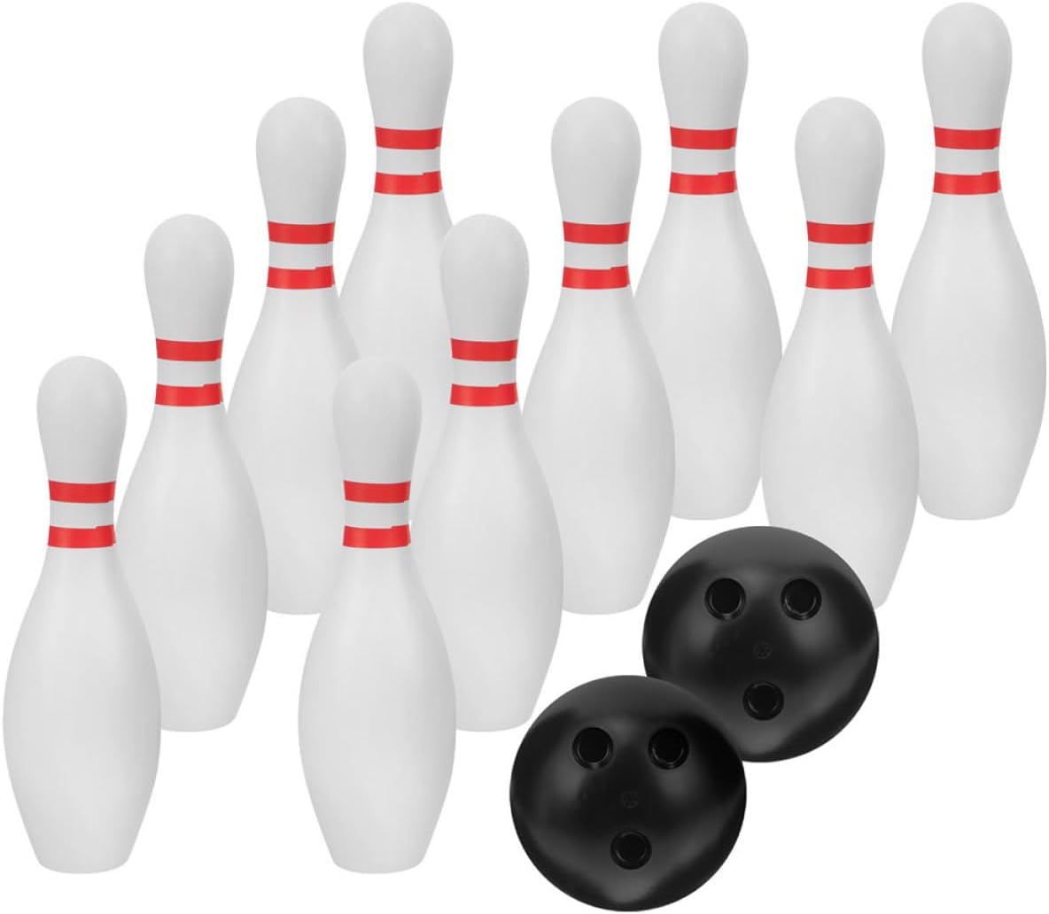 12Pcs Bowling Safe Indoor Outdoor Bowling Game for Lightweight and Realistic Bowling Experience for Family Fun and Activity for Coordination and Teamwork
