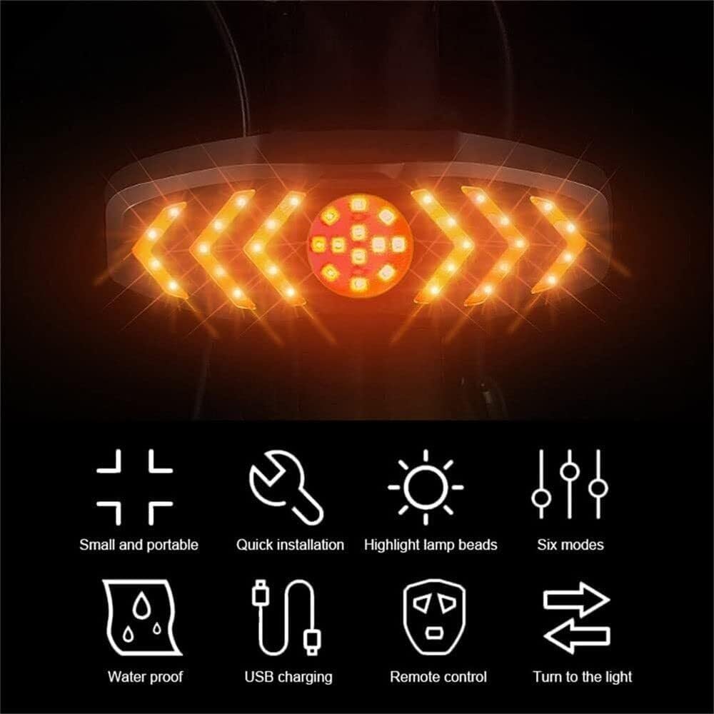 Przenośny bezprzewodowy pilot USB do roweru tylne światła rowerowe kierunkowskaz tylne światło rowerowe wskaźnik LED