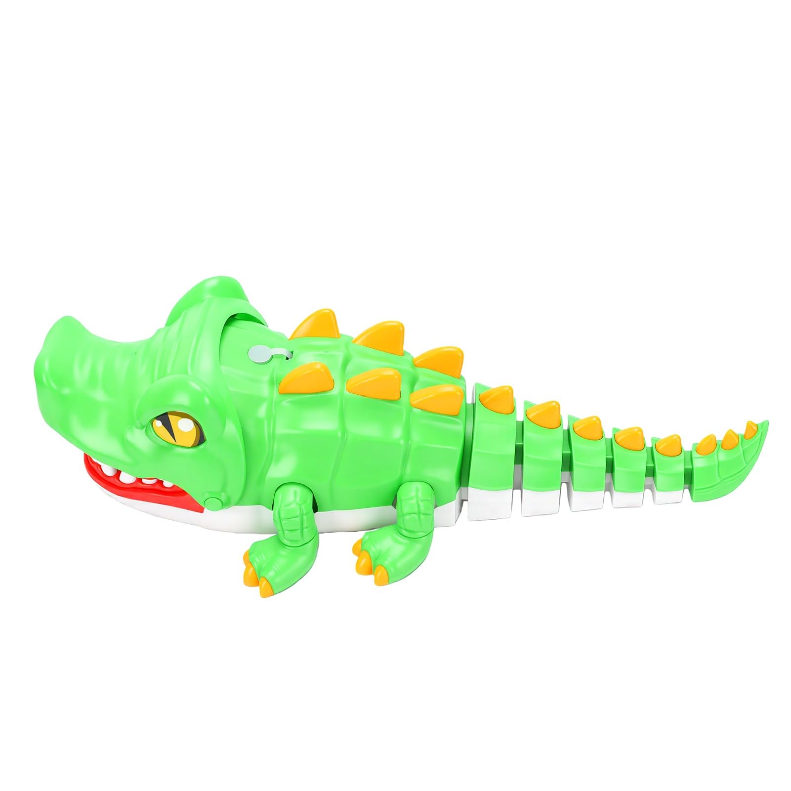 Sxhlseller Juguete de Cocodrilo con Control Remoto para Niños con Spray y Efectos de Sonido, Juguete Electrónico Realista para Gatear, Cocodrilo RC de 2,4 GHz, Robot Interactivo con Movimientos