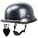 Produktbild LHP Motorradhelm Mit Maske Halbschalenhelm Retro Wehrmachtshelm Erwachsene Herren Damen Brain-Cap Halbschale Jet Halbhelm DOT/ECE Genehmigt (Color : Grey, Size : XL/X-Large 61-62cm)