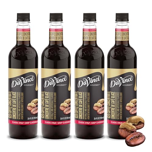 Image of DaVinci Gourmet Classic Iced Coffee Concentrate Syrup, 25.4 Fluid Ounces (Pack of 4)