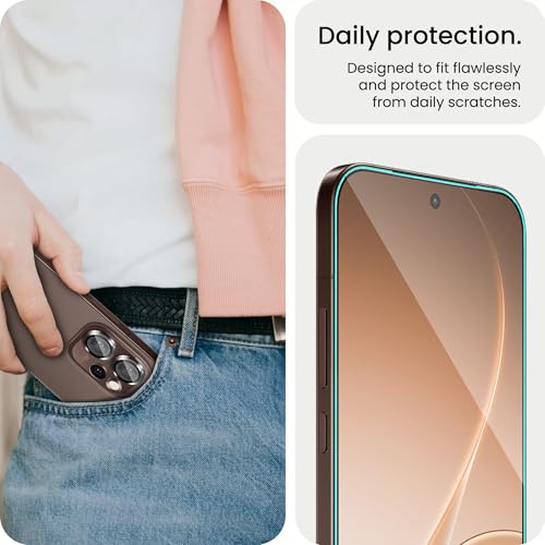Image of ArmourPro Edge to Edge Tempered Glass for Oppo Reno 15 Pro with Black Camera Ring Guard, 9H Screen Protector, Anti-Scratch, Anti-Fingerprint, Bubble-Free Installation Kit