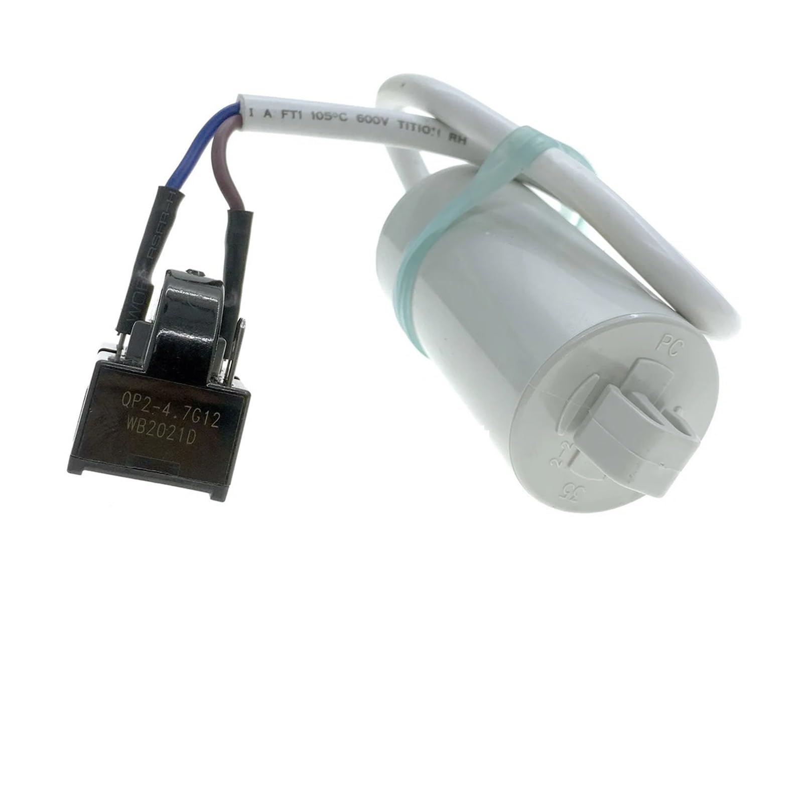 QL Supply Co Kit de relé de arranque, condensador y protector de sobrecarga for congelador, repuesto de compresor de refrigerador QP2-4.7G12