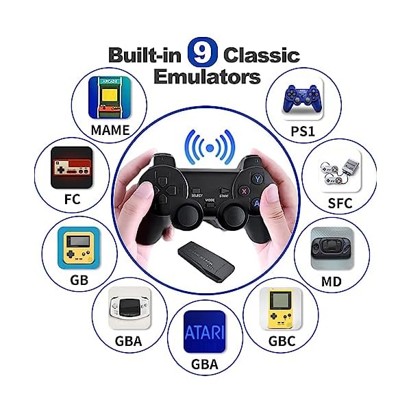 Wireless-Retro-Game-Console-Retro-Game-Stick-Nostalgia-Stick-Game-10000-Games-9-Emulators-Built-in-Plug-and-Play-Video-Games-for-Tv-4K-HDMI-24g-Wireless-Controllers-64G Wireless-Retro-Game-Console-Retro-Game-Stick-Nostalgia-Stick-Game-10000-Games-9-Emulators-Built-in-Plug-and-Play-Video-Games-for-Tv-4K-HDMI-24g-Wireless-Controllers-64G