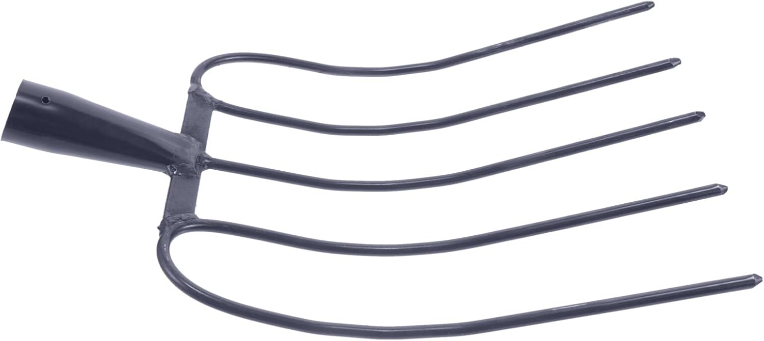 POPETPOP Horse Manure Fork,Gardening Hand Fork Stainless Steel Fork or Weeding, Digging, Planting,Farming Cultivating