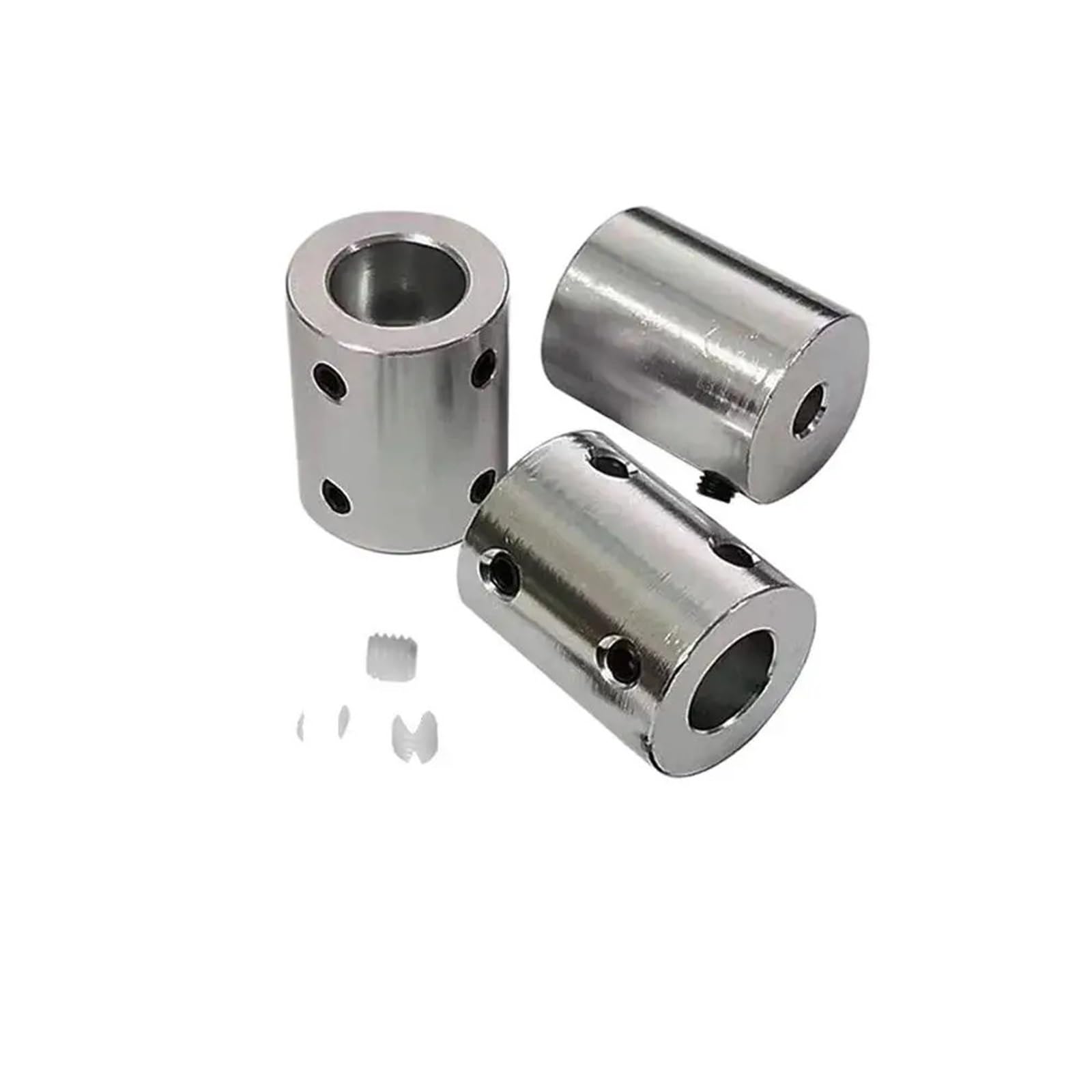 Acoplamiento rígido de aleación de aluminio D20L25, junta de transmisión, apertura 5/6/6,35/7/8/10/12 mm, 1 unidad(6mm to 10mm)