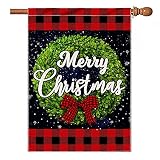 pinata Christmas Flags 28 x 40 Double Sided Winter House Outdoor Holiday Seasonal Outside Decorative