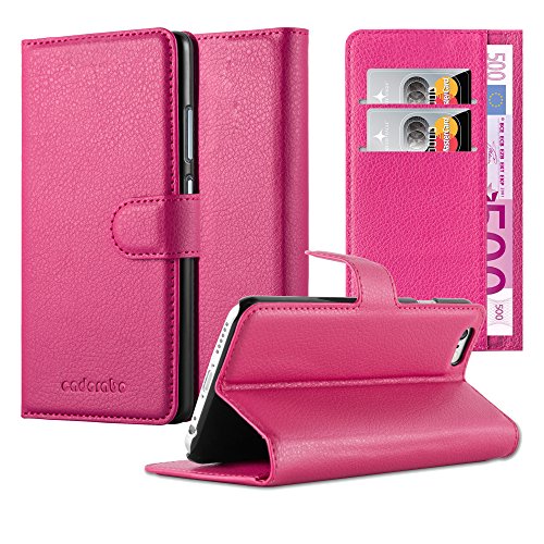 Cadorabo Funda Libro para Apple iPhone 6 / iPhone 6S en Rosa Cereza  Cubierta Proteccíon con Cierre Magnético, Tarjetero y Función de Suporte  Etui Case Cover Carcasa
