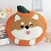 Hochwertiger Punch-Nadel-Wurfkissen DIY. Kit Stickerei Starter Kits Cartoon Teppich Punch Nadel Werkzeug Gewebe Stoff Stickerei Hoop Garn Punch Nadel for Anfänger Inklusive Rahmen (Color : Orange)