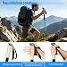Imagen de YGVQN 2 Pcs Bastones de Senderismo Telescópicos 105-135cm Hombre Mujer