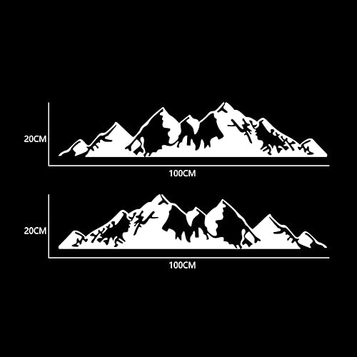 Miniatura 3 de 2 calcomanías de vinilo con diseño gráfico de montaña para automóvil, puerta lateral, nieve, montaña, decoración, SUV, camión, vehículo todoterreno,