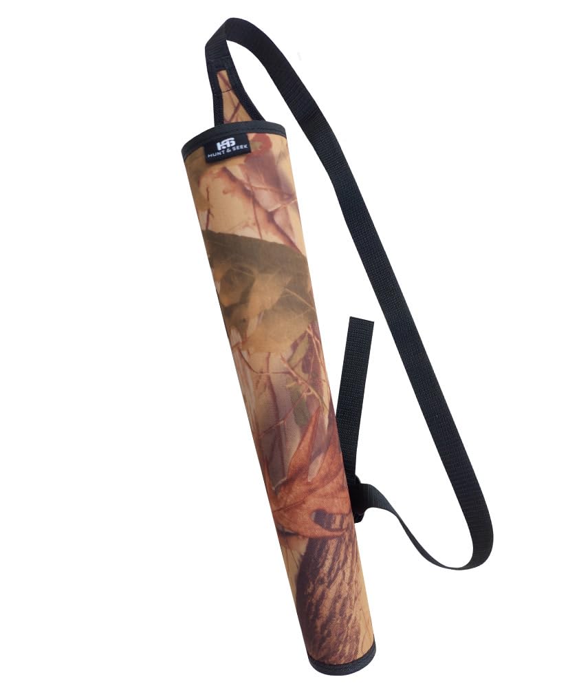 Hunt & Seek Archery Hunting Back Quiver Shoulder Hanged Quiver Compound Bow Quiver for Hunting Quiver for Recurve Bow Arrows Bag Bow Hunting Quiver Lightweight Fabric Quiver