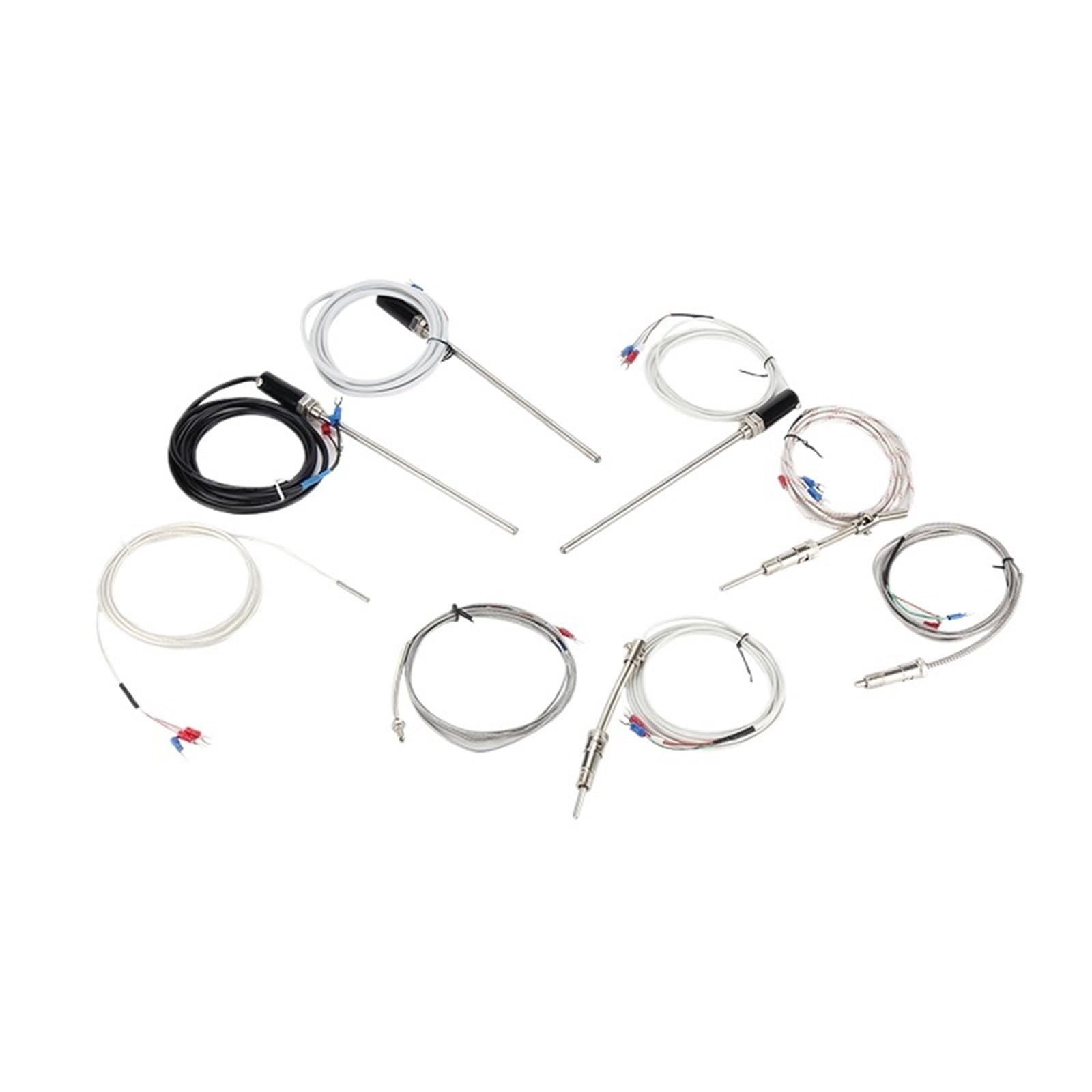 WZPT-02 M8 Schraube PT100 Typ 1-5M Draht Kabel Thermoelement Temperatursensor 1St(PT100 2M M8)