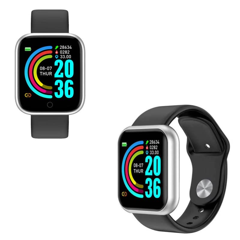Drumstone {Buy 1 Get 1 with 10 Years Warranty) Bluetooth D20 SmartWatch with Heart Rate & Blood Pressure Monitor (B0B8XWM2DC) Amazon Price History, Amazon Price Tracker