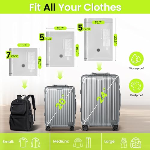 Oneyus 17 Pack Vacuum Storage Bags with USB-Powered Pump - image 2