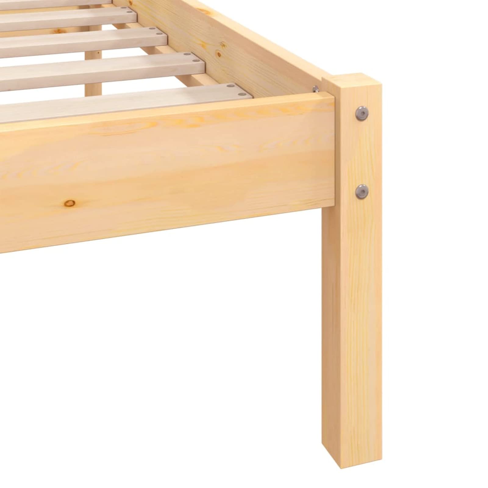 Rantry Letto in legno massiccio con testiera, rete a doghe matrimoniale/letto singolo, letto per ragazzi e ragazzi, 160 x 200 cm, per camera da letto, camera degli ospiti