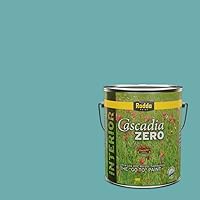 Vista 50 de Rodda Paint CASCADIA ZERO - Pintura e imprimación semibrillante para interiores en uno, cuarto de galón, atmósfera