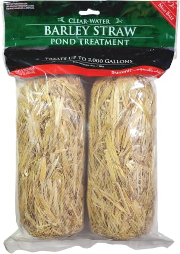 Image of Summit Clear-Water Barley Straw Pond Treatment, Treats Upto 2000 Gallons, 1000 Gallons per Bale 2 Count (Pack of 12)