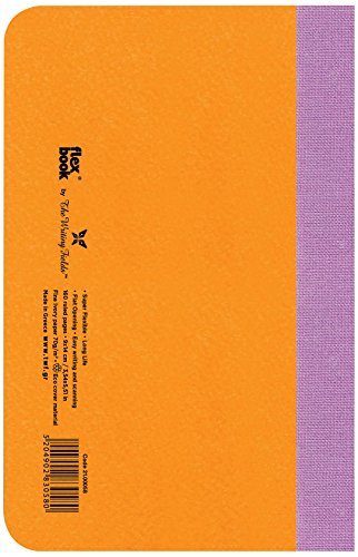 Image of FlexBook Smartbooks Notebook 160 Pages Ruled 9 x 14 cm Couverture Orange /Dos Mauve