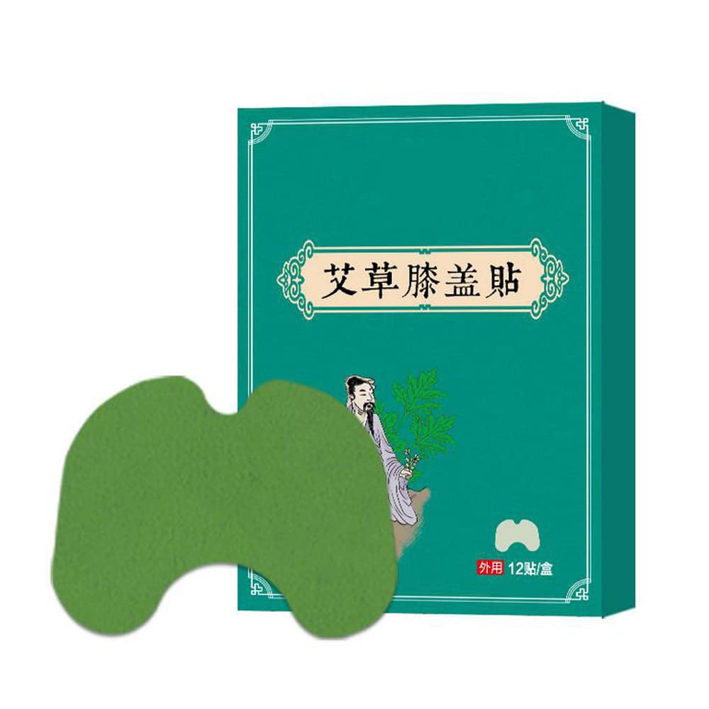 Pain Relief Patch, Mistaha 12pcs/Box Moxibustion Plaster Knee Pain Relief Patch Wormwood Sticker Self Heating Warming Meridians Patches Moxa Knee Stickers Body Care Product