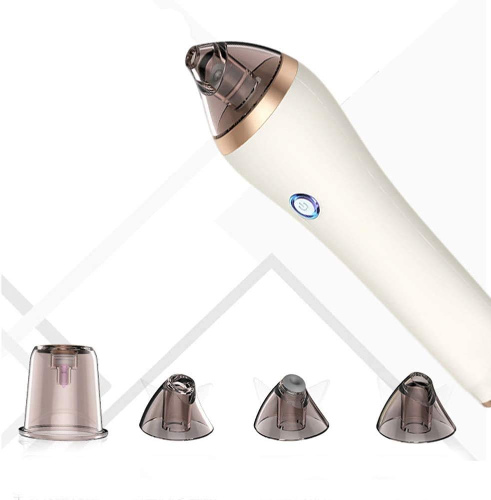Aspirapolvere per rimuovere punti neri - Dispositivi elettrici di aspirazione per comedoni ricaricabili tramite USB, con 4 intensità di aspirazione regolabili e 4 sonde di ricambio (colore
