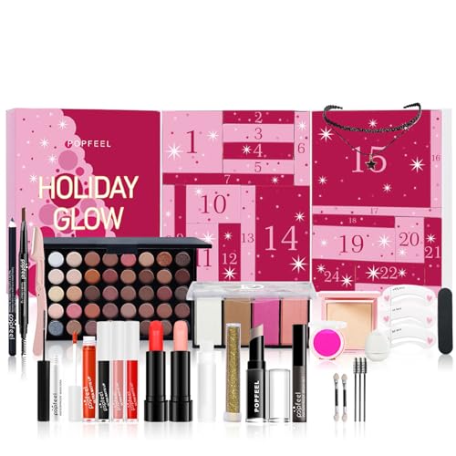 Adventskalender 2024 Frauen,24pcs Christmas Makeup Box, Adventskalender...