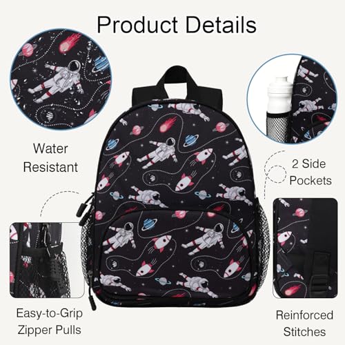 Image of Toddler Kids Backpack for Boys Girls 3-6: Travel Overnight Bag for Preschool, Kindergarten Space Backpack
