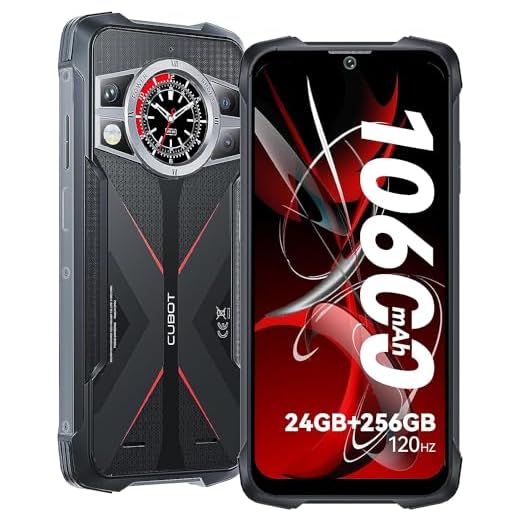 CUBOT Kingkong 9 Indestructible Phone 2023 Android 13, 6,5 polegadas 120Hz, 24GB+256GB/1TB expansível, câmera de 100MP+32MP, bateria de 10600mAh, Octa-Core 2.2Ghz/NFC/OTG/Face ID/GPS/4G Dual SIM Card