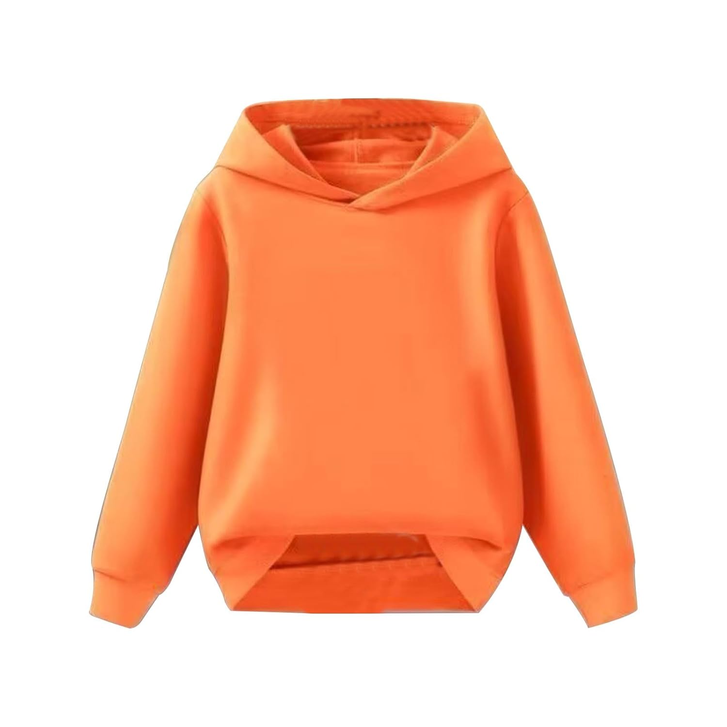 Toddler Baby Girls Hoodies Long Sleeve Solid Color Hooded Sweatshirt Kids Active Pullover Basic Tops Clothes