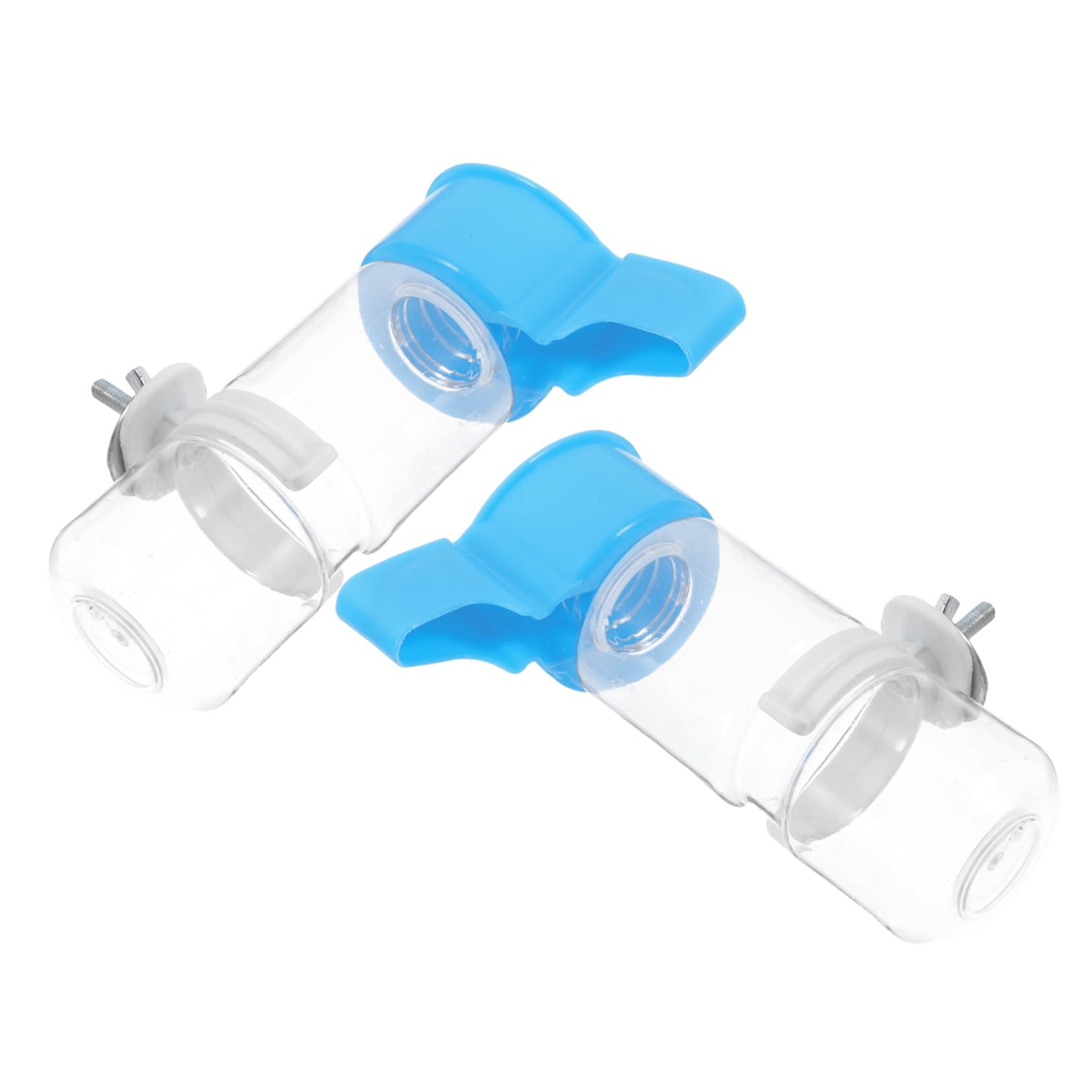 Hemobllo 5 Set Fontana Per Bere Per Pappagalli Ciotola Per L'Acqua Del Cane Gazebo Mangiatoia Per Uccelli Trasparente Distributore D'Acqua Per Gabbia Distributore 2 pezzi*5