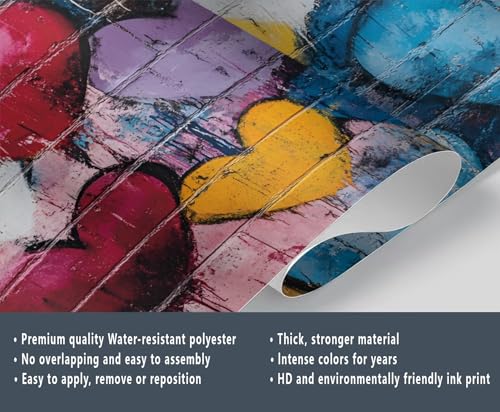 Papier peint Street Art Graffiti de type grande peinture murale abstraite intissée - 6