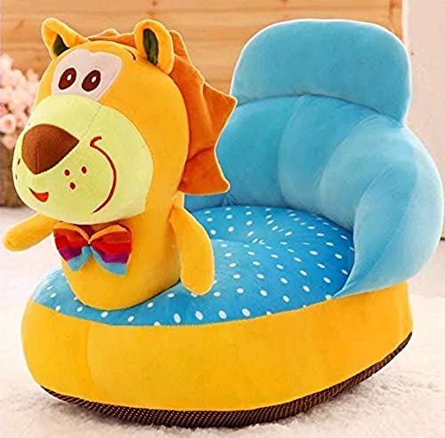 Image of Avs Tiger Shape Baby Soft Plush Cushion Baby Sofa for Kids - 1, Multicolor, 1 Seater
