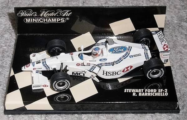 1/43スチュワート SF2 バリチェロ STEWART フォード SF-2 MINICHAMPS 1