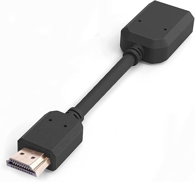 IFUFR HDMI Extension Cable 12cm 4K HDMI Extender HDMI Male to Female Cable Adapter Compatible with TV Stick, Roku stick, PS5, PS4, Xbox