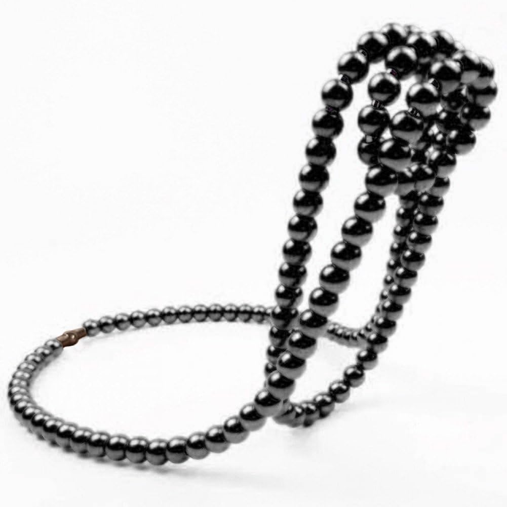 Sanfly Black Pearl Necklace Wine Rack Metal Magic Chain Wine Bottle Holder Hanging Wine Rack Elegant Single Wine Bottle Holder For Home Decoration