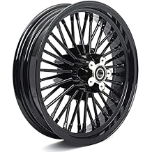 TOFR 16x3.0 Rear Wheel Rim 16 inch Fat Spoke For Harley Dyna 2001-2005 FXDL Low Rider FXDWG Wide Glide FXD Super Glide 2002 2003 2004 Gloss Black