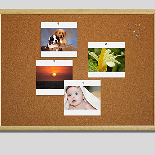 800 Pcs Map Tacks 1/8-Inch Retro Metallic Color Beads, Dakuan Head Marking Push Pins For World Map, Cork Board, Fabric Marking, 4 Colors #TOP3