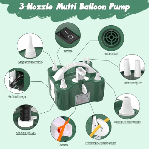 Image of chamvis Balloon Pump Electric, Balloon Air Pump Inflate Pump for Balloons: Blower Machine for Fast and Easy Filling Balloons