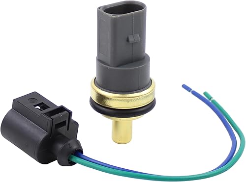 Miniatura 3 de Sensor de temperatura del refrigerante de agua con arnés de conector para Audi A3 A4 A5 A6 A7 A8 para VW Beetle CC Eos Touareg Tiguan Passat Jetta