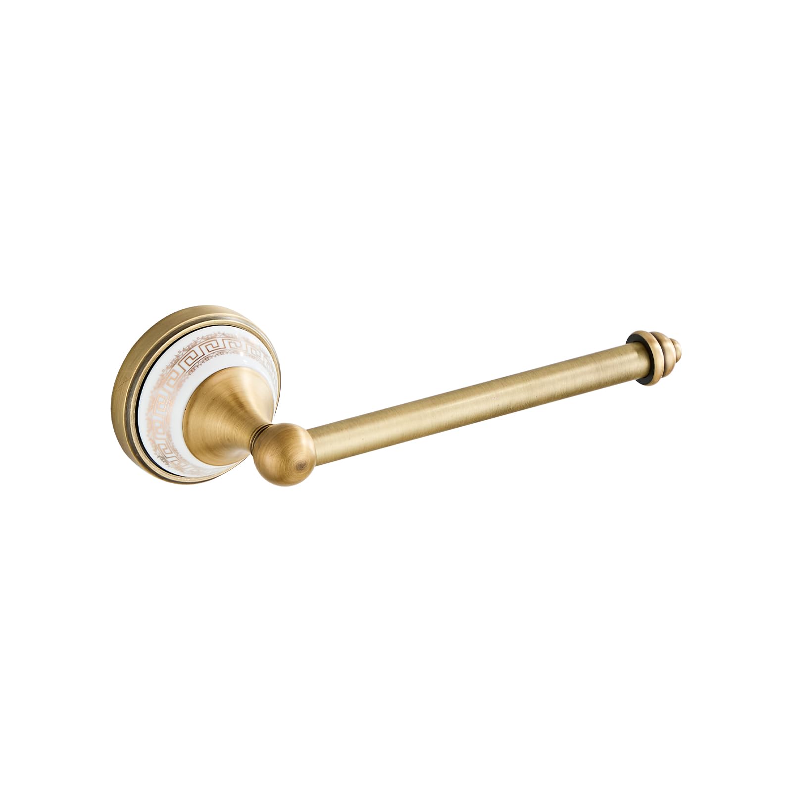 SHUNLI Toilet Paper Holder, Antique Brass Toilet Roll Holder Wall Mount for Bathroom, Open Arm Towel Holder Dispenser for Bathroom Kitchen Accessories
