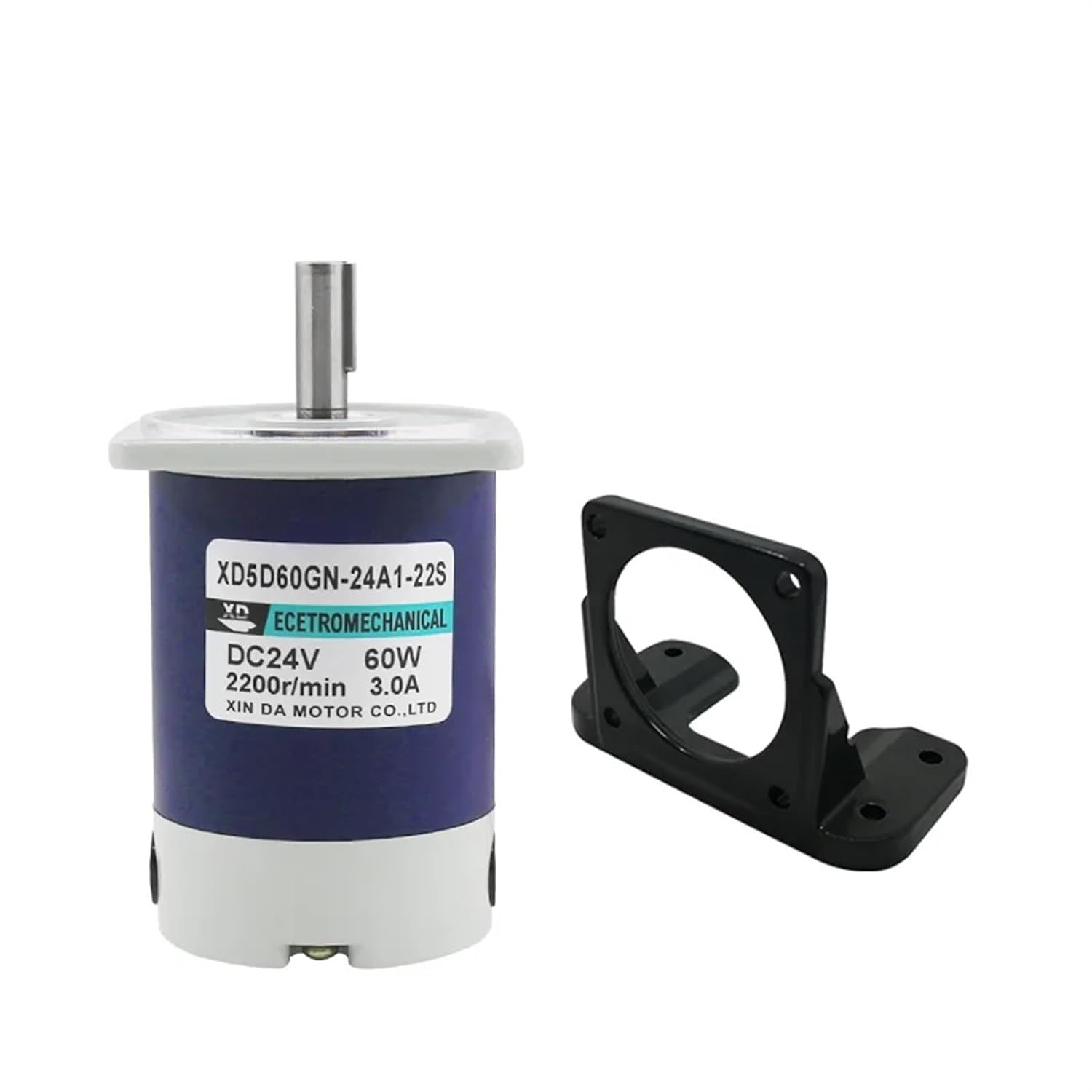 5D60 60W 12V24V DC Motor Micro High Speed Permanent Magnet Motor Adjust Speed Reversed 1Pcs(1800rpm)