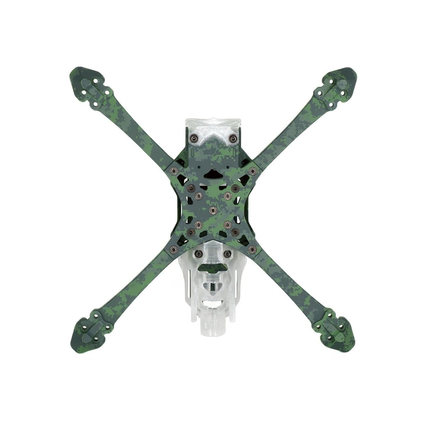 Kit telaio 5 X FPV Freestyle for drone da corsa da 5 pollici Quadcopter fai da te cinematografico FPV build(Back AL parts CamoY)