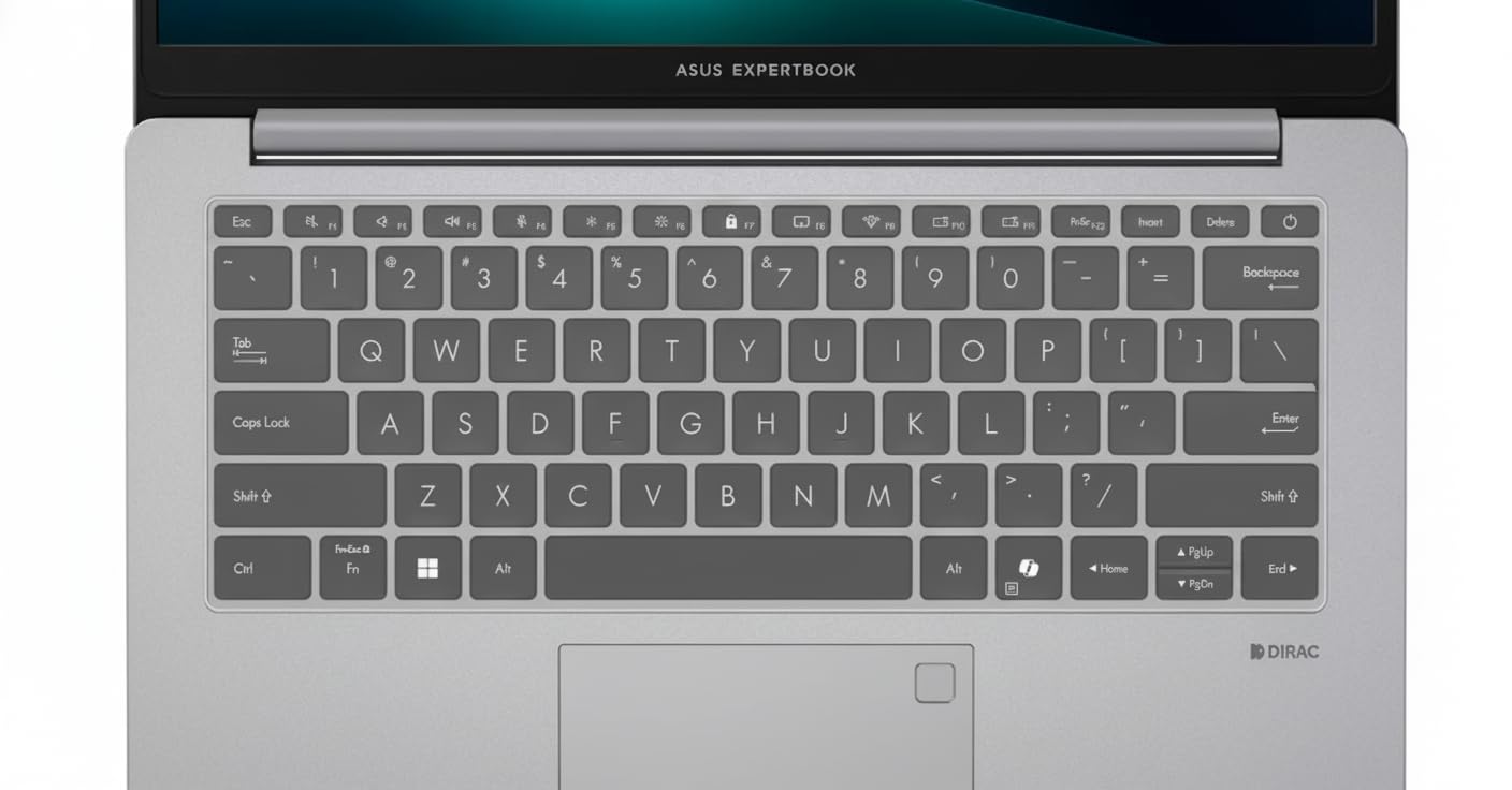 Saco Keyboard Cover for ASUS Expertbook P1 P1403, B1 Transparent - Image 1