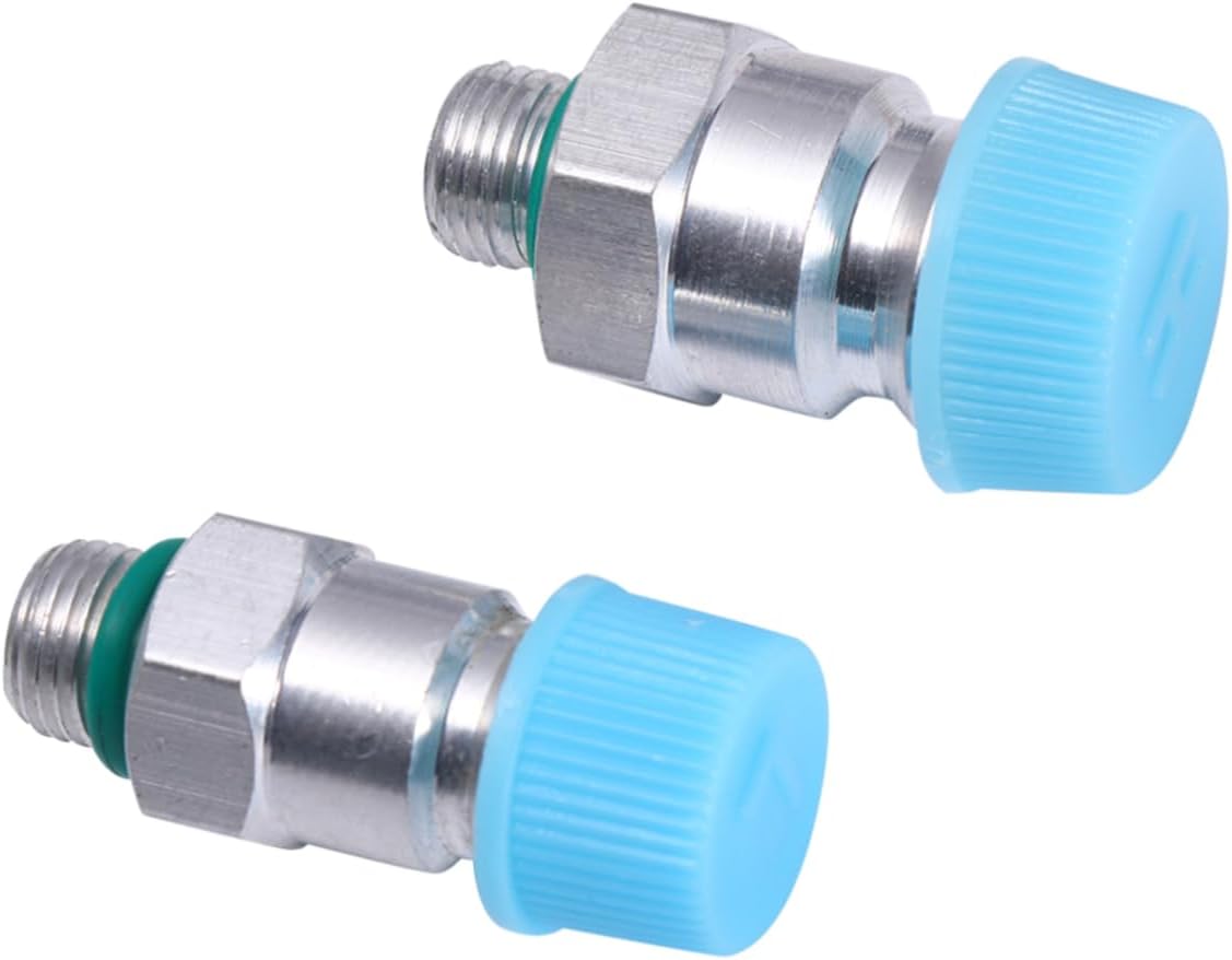 Hemobllo 10pcs Pressure Coupler for Car Refill Quick Connect Fitting with Rubber Gasket High Pressure Low