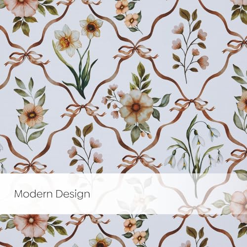 Image of haus & kinder Digital Printed Cotton Door Curtain 7 Feet Long Pack of 2 Door Curtains, 7 Feet Curtain for Door (Petal Lettice, Multicolor 130x213 CM)