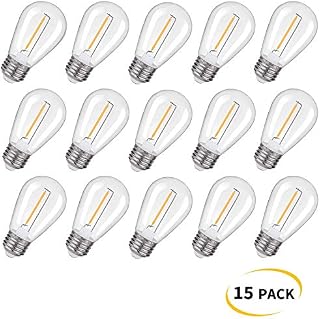 Emitting Shatterproof & Waterproof S14 Replacement LED Light Bulbs – 1W Equivalent to